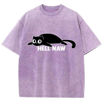 Hell Naw Vintage Distressed T-shirt