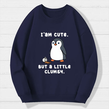 Little Clumsy Geek Cotton Sweatshirt