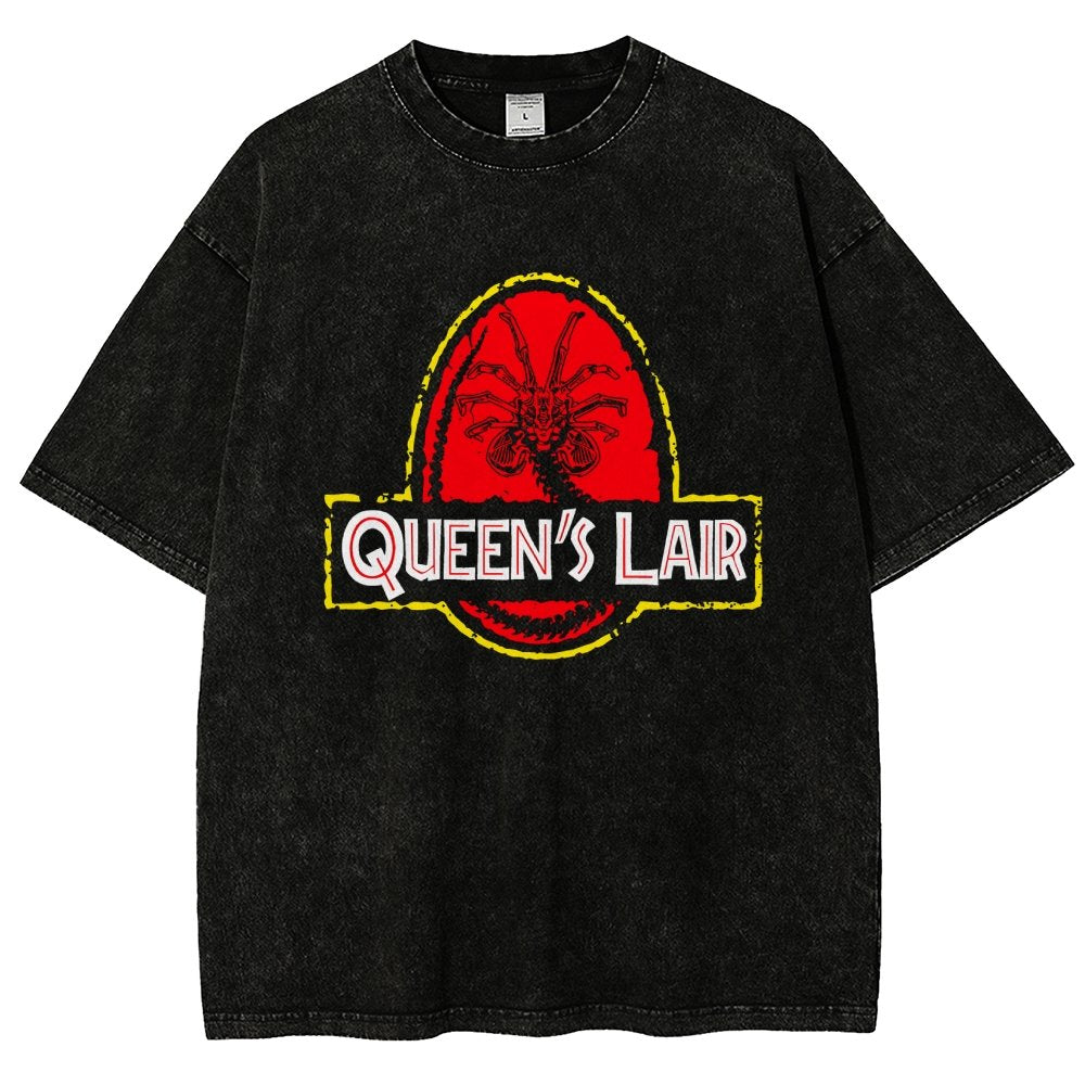 Queen's Lair Vintage Distressed T-shirt