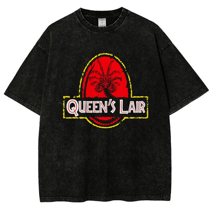 Queen's Lair Vintage Distressed T-shirt