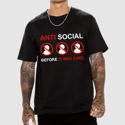 Anti-Social Before It Was Cool Geek T-Shirt