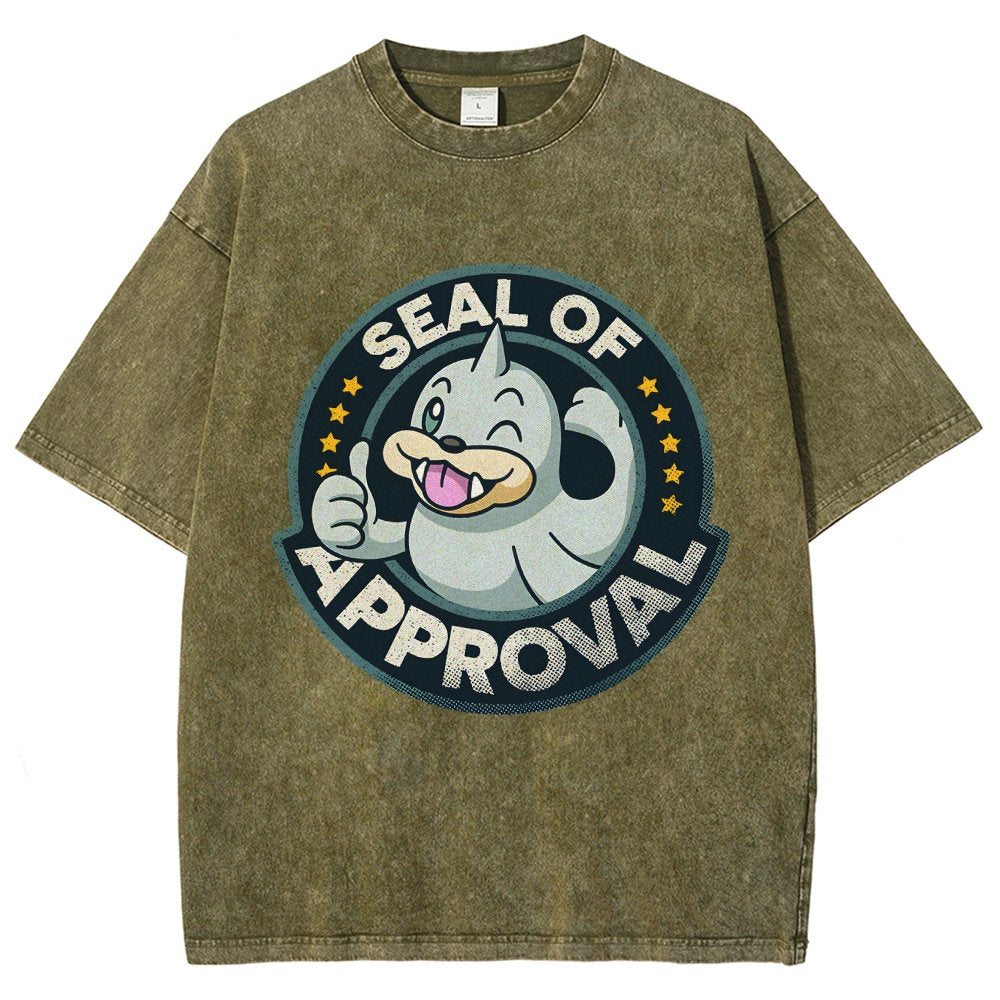 Seal of Approval Vintage Distressed T-shirt