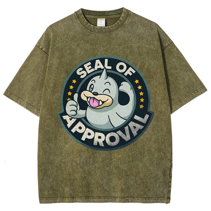 Seal of Approval Vintage Distressed T-shirt