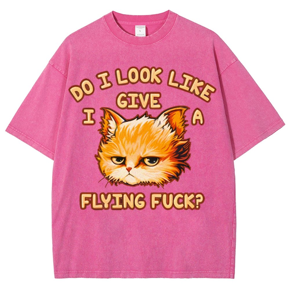 Do I Look Like I Give A Flying Fvck Vintage Distressed T-shirt
