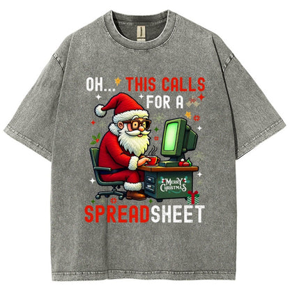 Ohh This Calls For A Spreadsheet Vintage Distressed T-shirt
