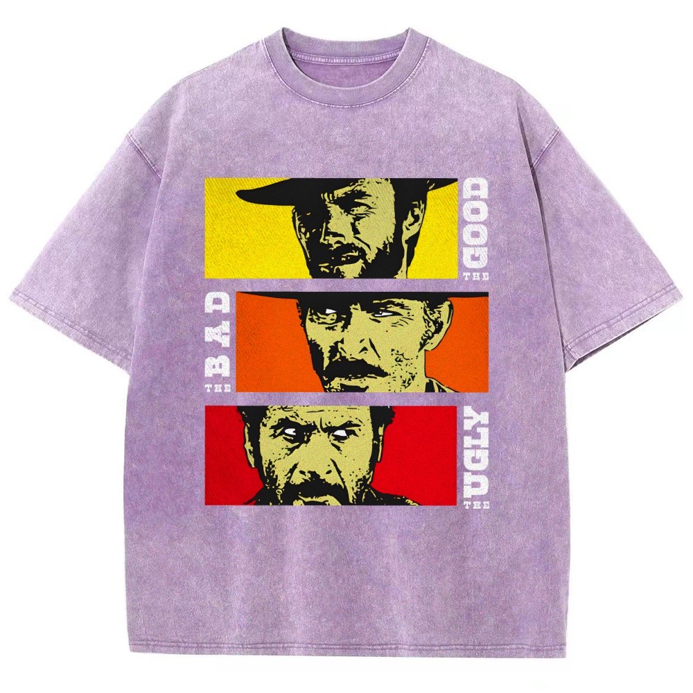 The Good The Bad The Ugly Cat   Vintage Distressed T-shirt