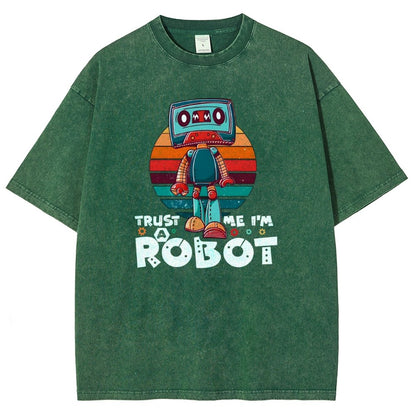 Trust Me I'm A Robot Vintage Distressed T-shirt