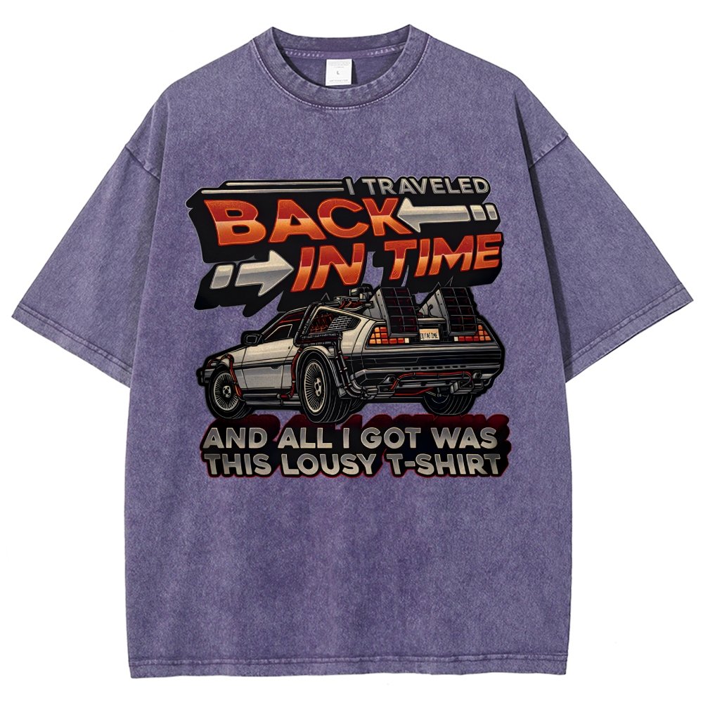 Time Travel Vintage Distressed T-shirt