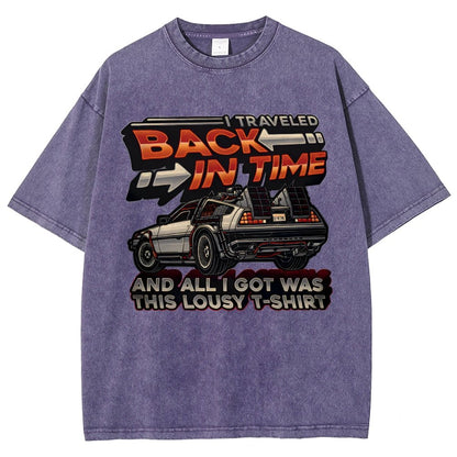 Time Travel Vintage Distressed T-shirt