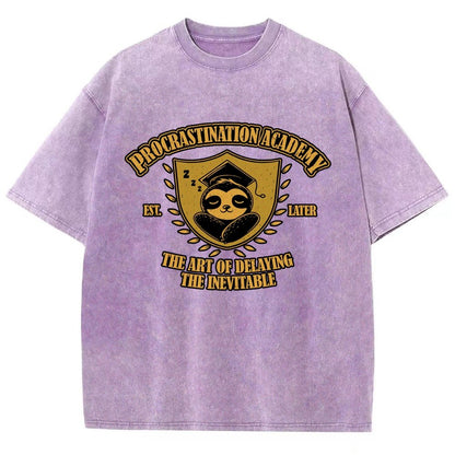 Procrastination Academy Vintage Distressed T-shirt