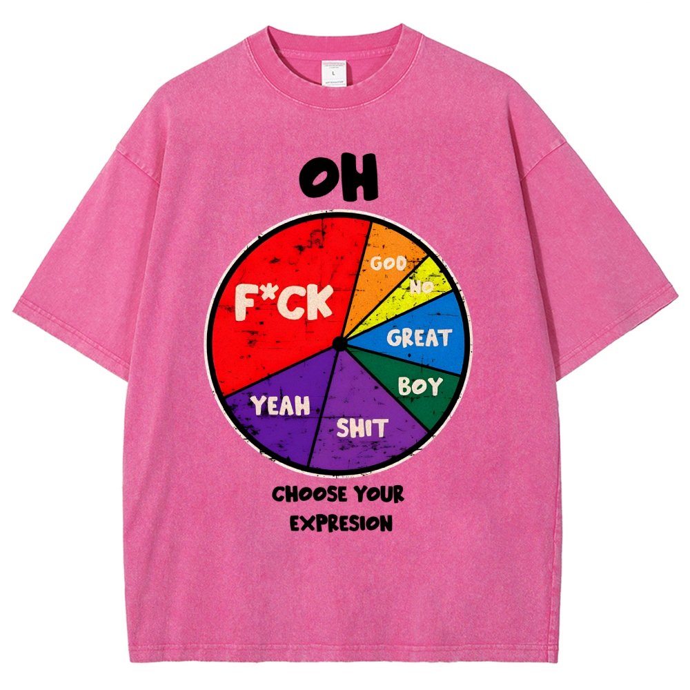 Choose You Expression Vintage Distressed T-shirt