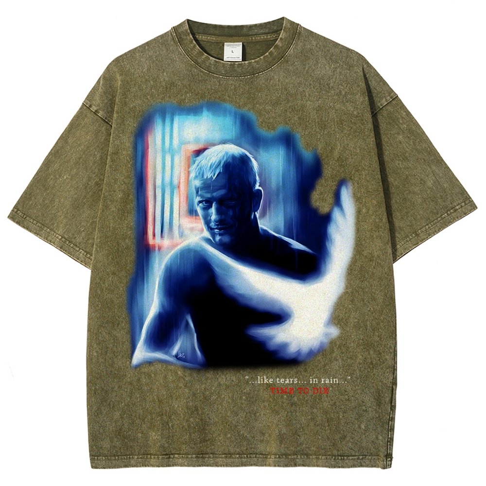TIME TO DIE Vintage Distressed T-shirt