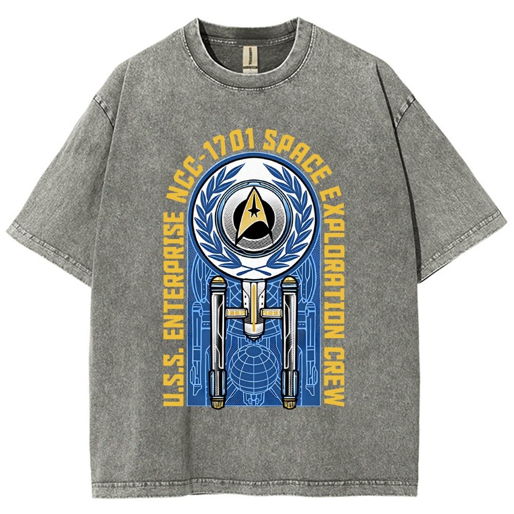 Space Exploration Vintage Distressed T-shirt