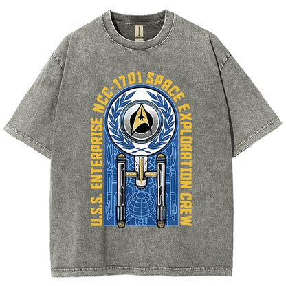 Space Exploration Vintage Distressed T-shirt