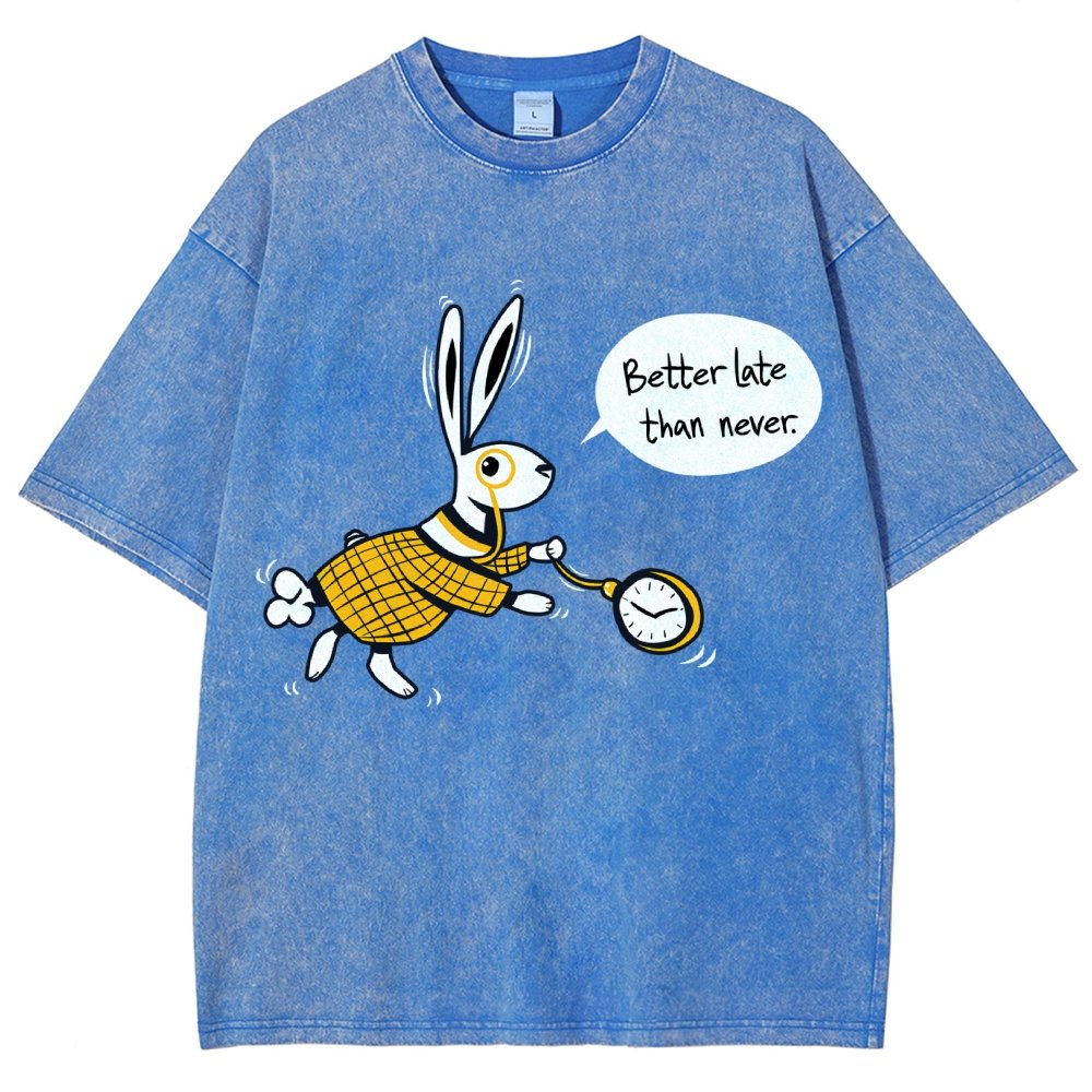 Better Late Than Never Vintage Distressed T-shirt