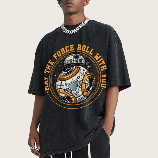 May the power roll with you Vintage Distressed T-shirt