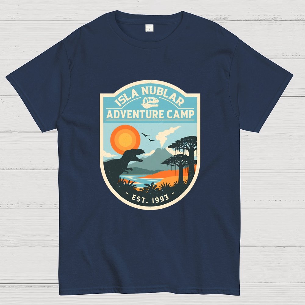 Dinosaur Island Adventure Camp Geek T-Shirt