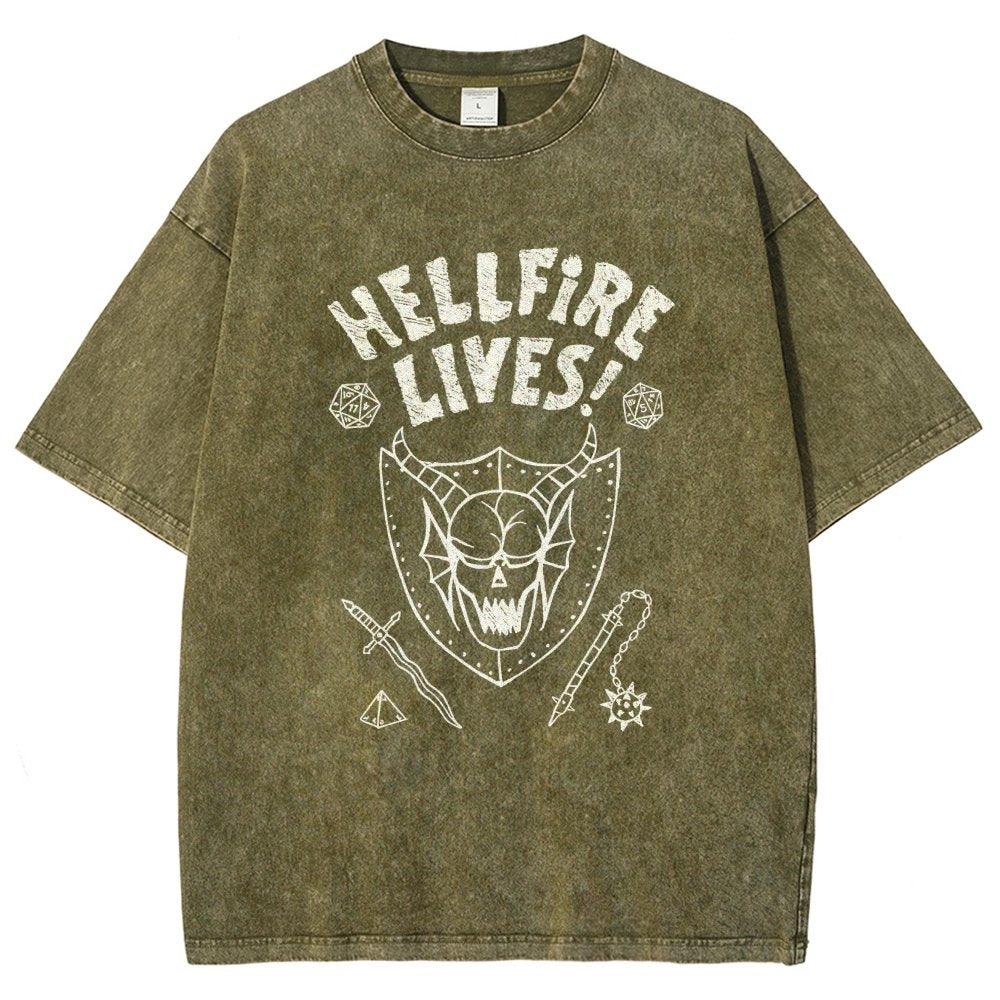 Hellfire Lives Vintage Distressed T-shirt