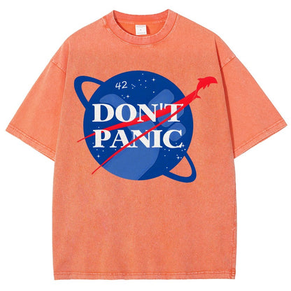 Don't Panic Vintage Distressed T-shirt