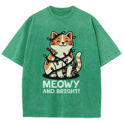 Meowy And Bright! Vintage Distressed T-shirt