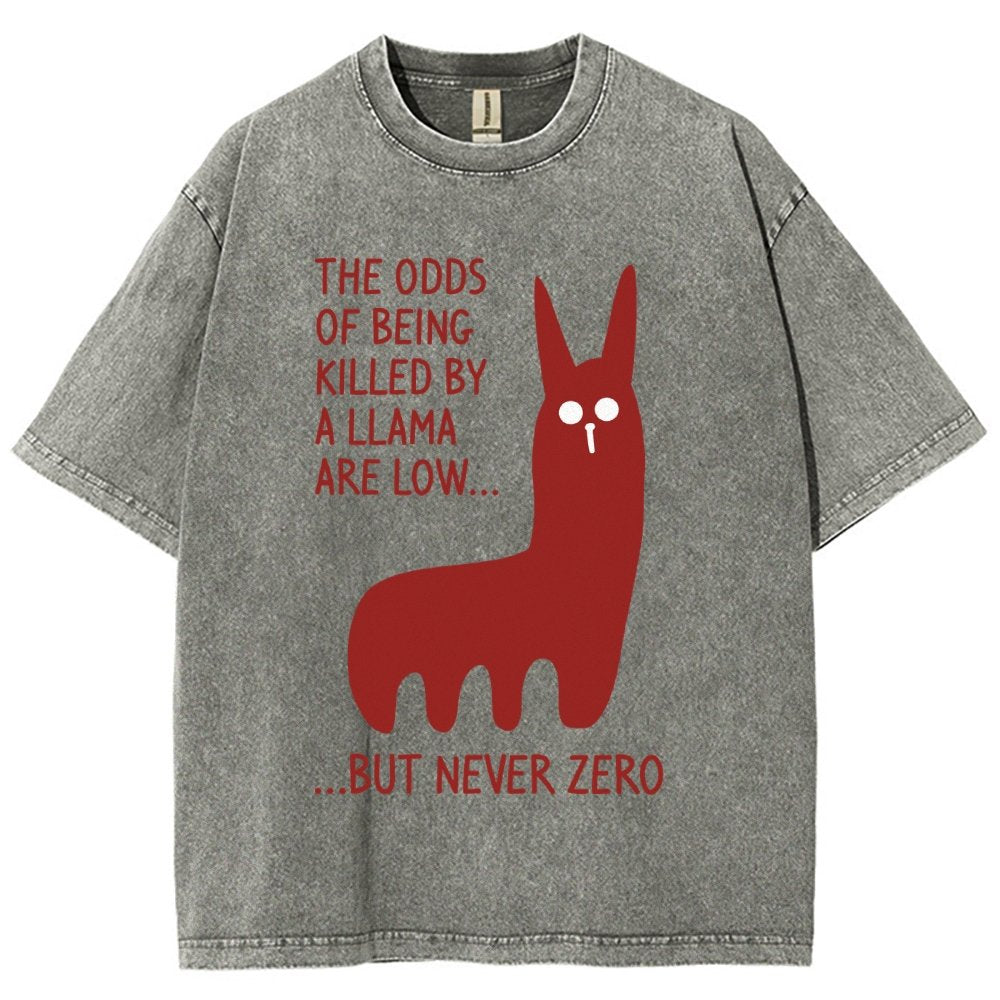 Killer Llama Vintage Distressed T-shirt