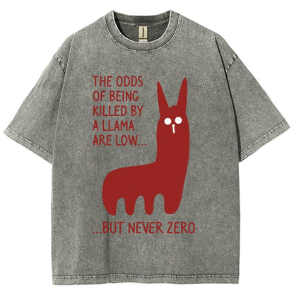 Killer Llama Vintage Distressed T-shirt