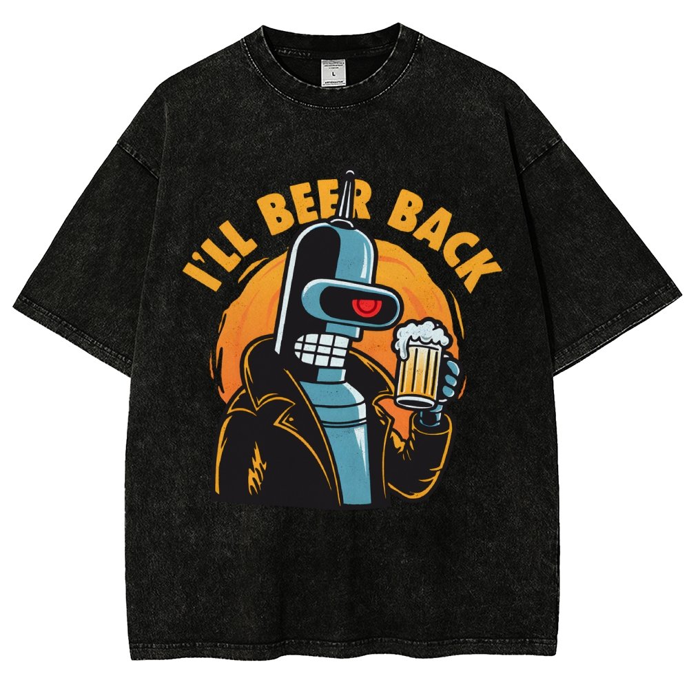 I'll Beer Back Vintage Distressed T-shirt