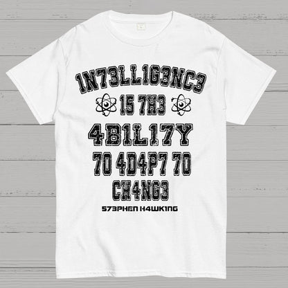 Stephen Hawking Intelligence Science Geek T-Shirt
