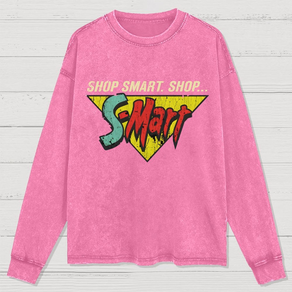 Shop Smart. Shop Smart-Store! Washed Long Sleeve Tee