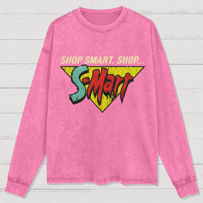 Shop Smart. Shop Smart-Store! Washed Long Sleeve Tee