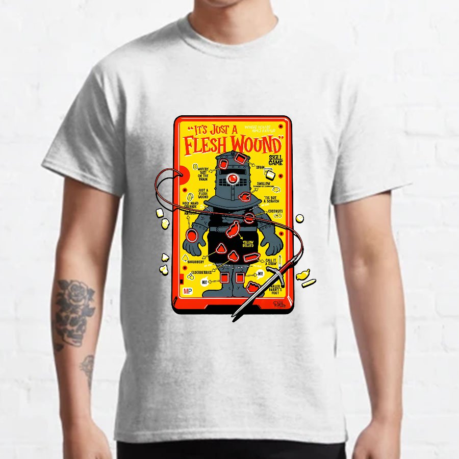Flesh Wound Skill Game Nerdy T-Shirt