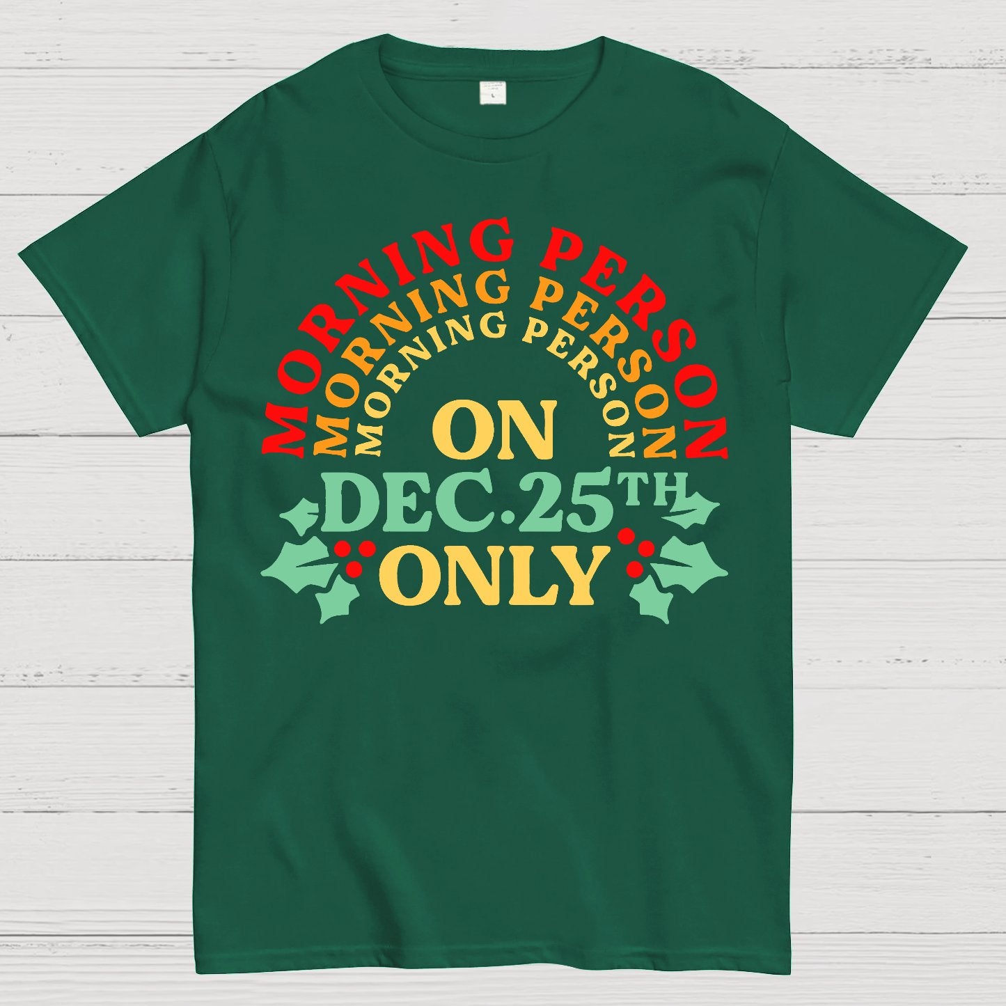 Morning Person On Dec 25th Only Christmas Geek T-Shirt