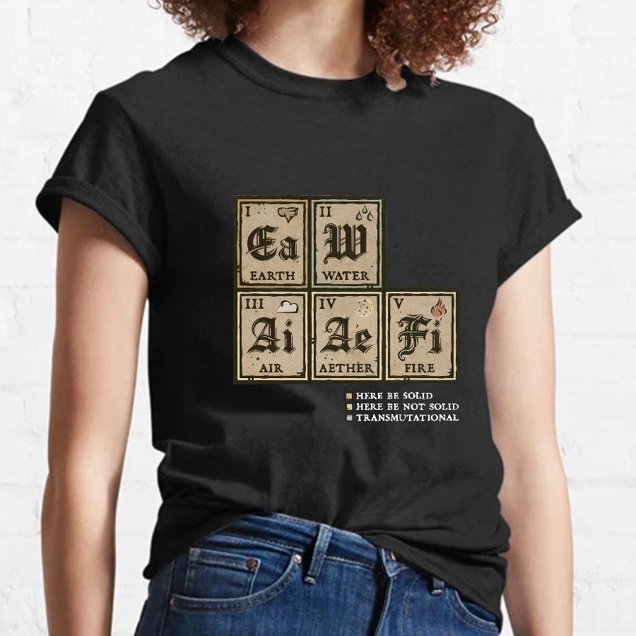 Periodic Table Vintage Nerdy T-Shirt