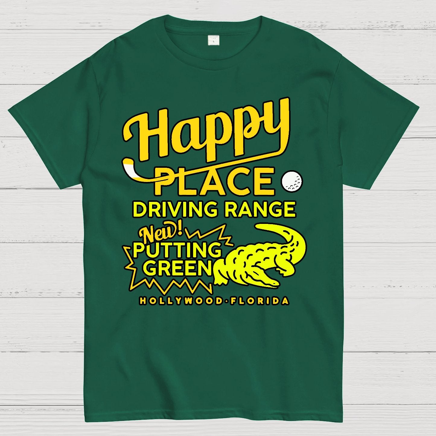 Happy Place Driving Range Geek T-Shirt