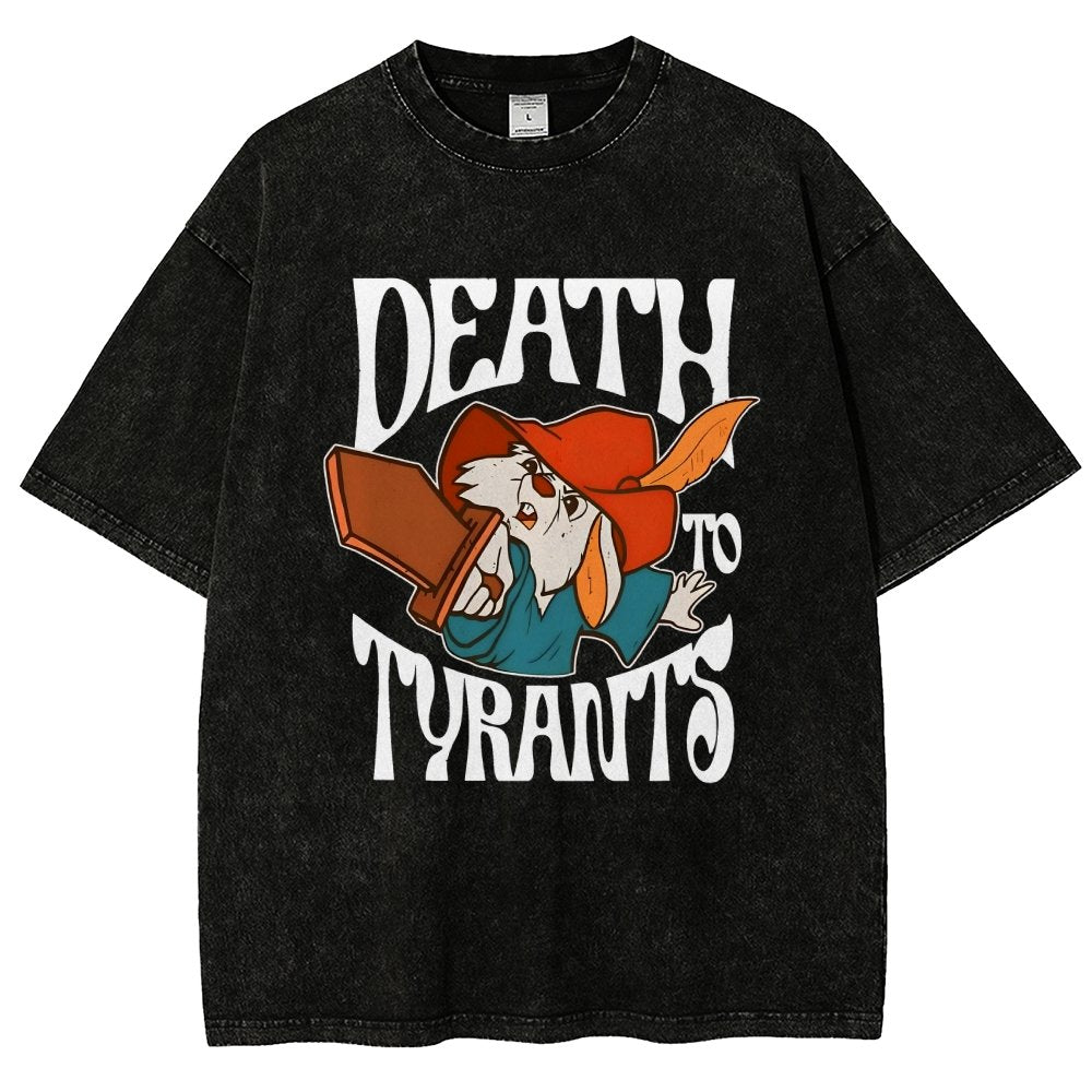 Skippy Rabbit Death To Tyrants Vintage Distressed T-shirt