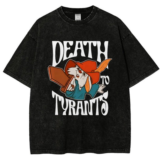 Skippy Rabbit Death To Tyrants Vintage Distressed T-shirt