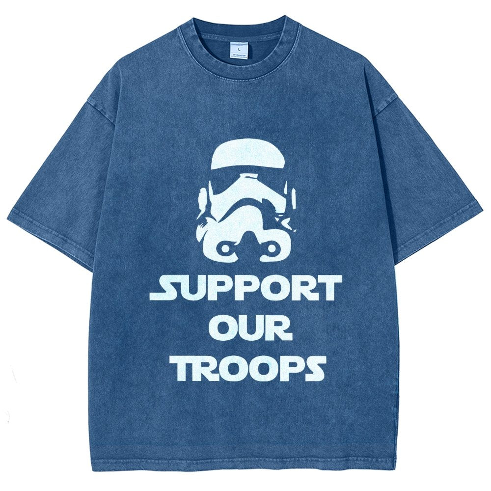 Support Our Troops Vintage Distressed T-shirt