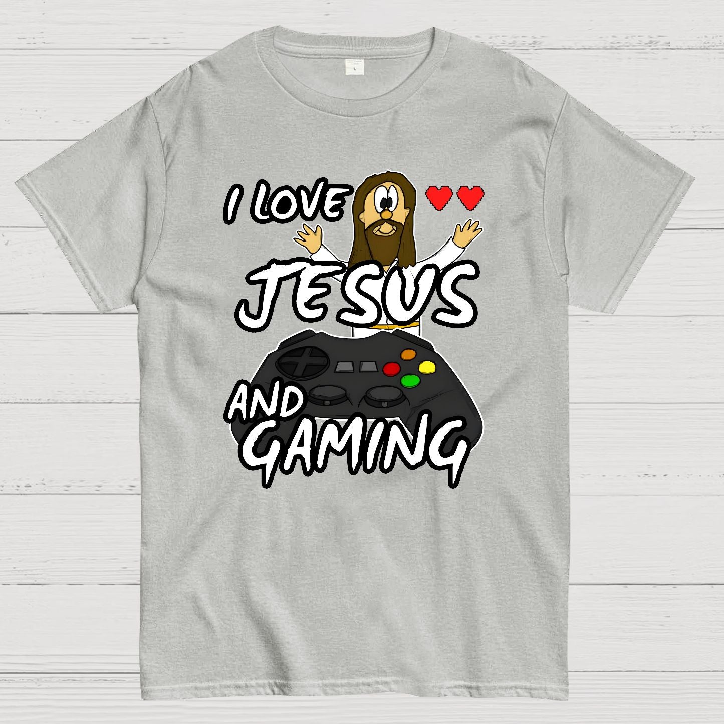 I Love Jesus And Gaming Geek T-Shirt