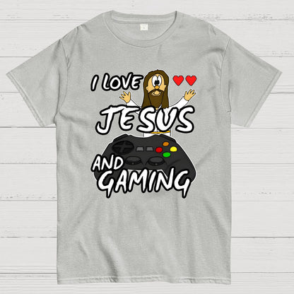 I Love Jesus And Gaming Geek T-Shirt