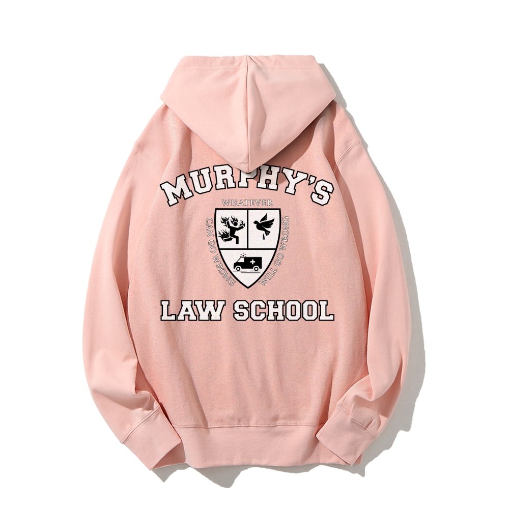 Murphy's Law School  Academic Printed Back Unisex Cotton Hoodie