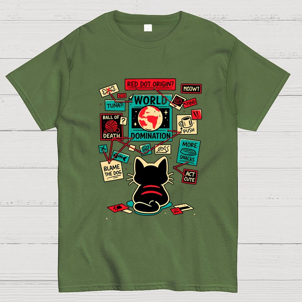 Cat Master Plan Geek T-Shirt