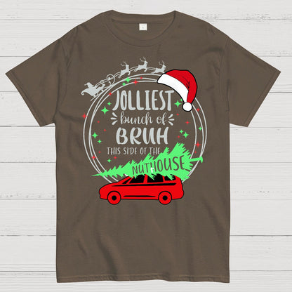 Jolliest Bunch of Bruh Christmas Geek T-Shirt