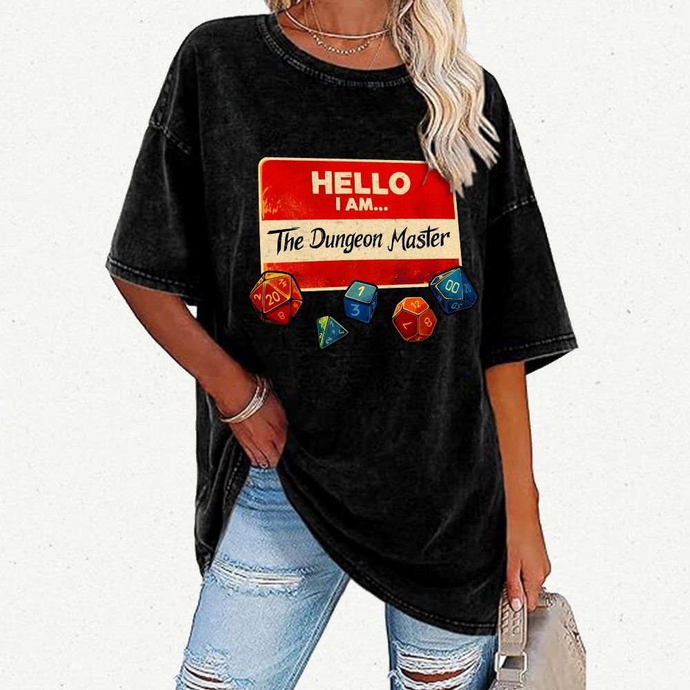 Hello I Am The Dungeon Master Vintage Distressed T-shirt