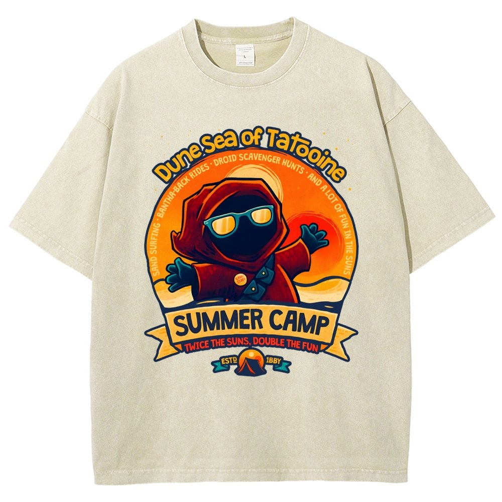 Sandy Sea Summer Camp Vintage Distressed T-shirt