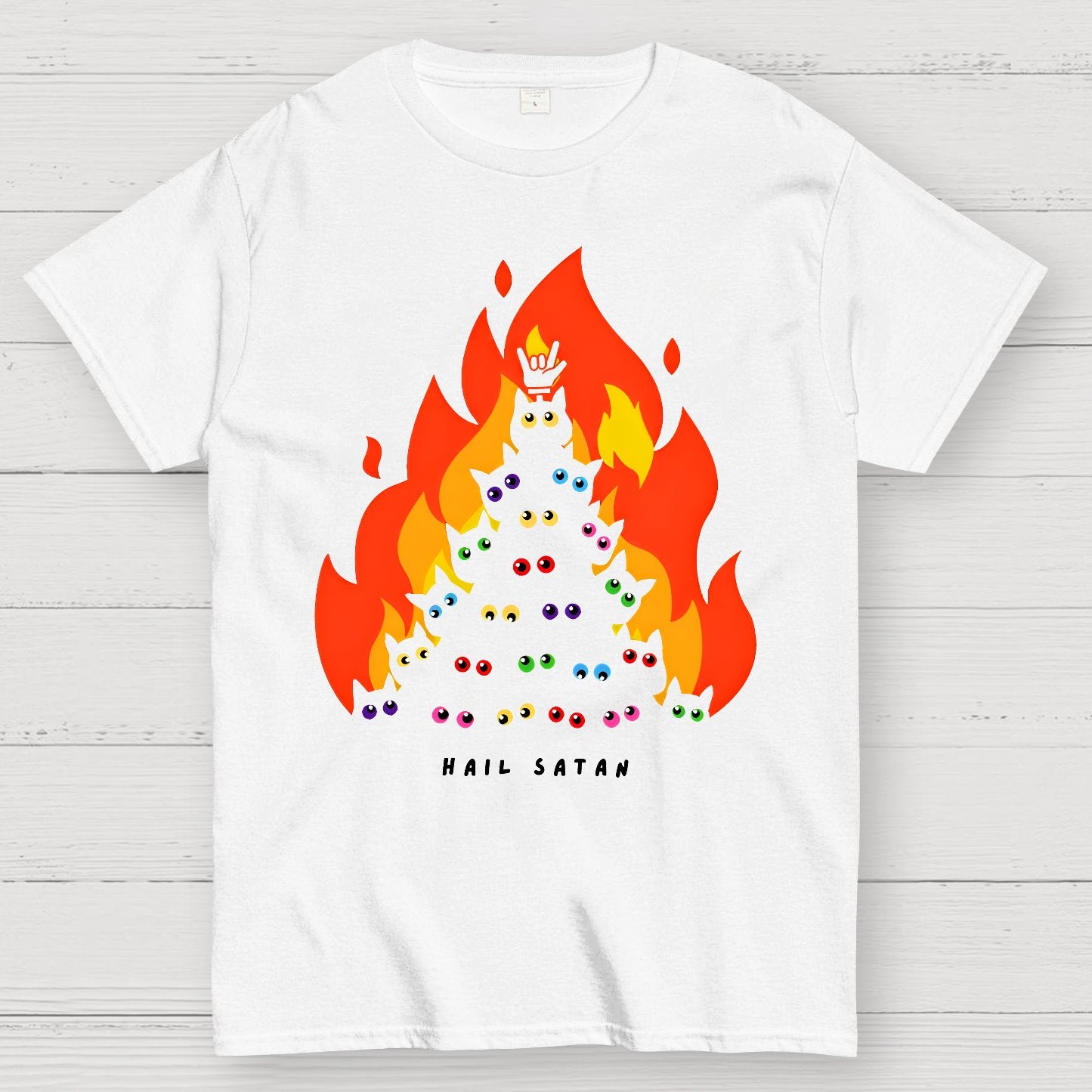 Hail Satan Geek T-Shirt