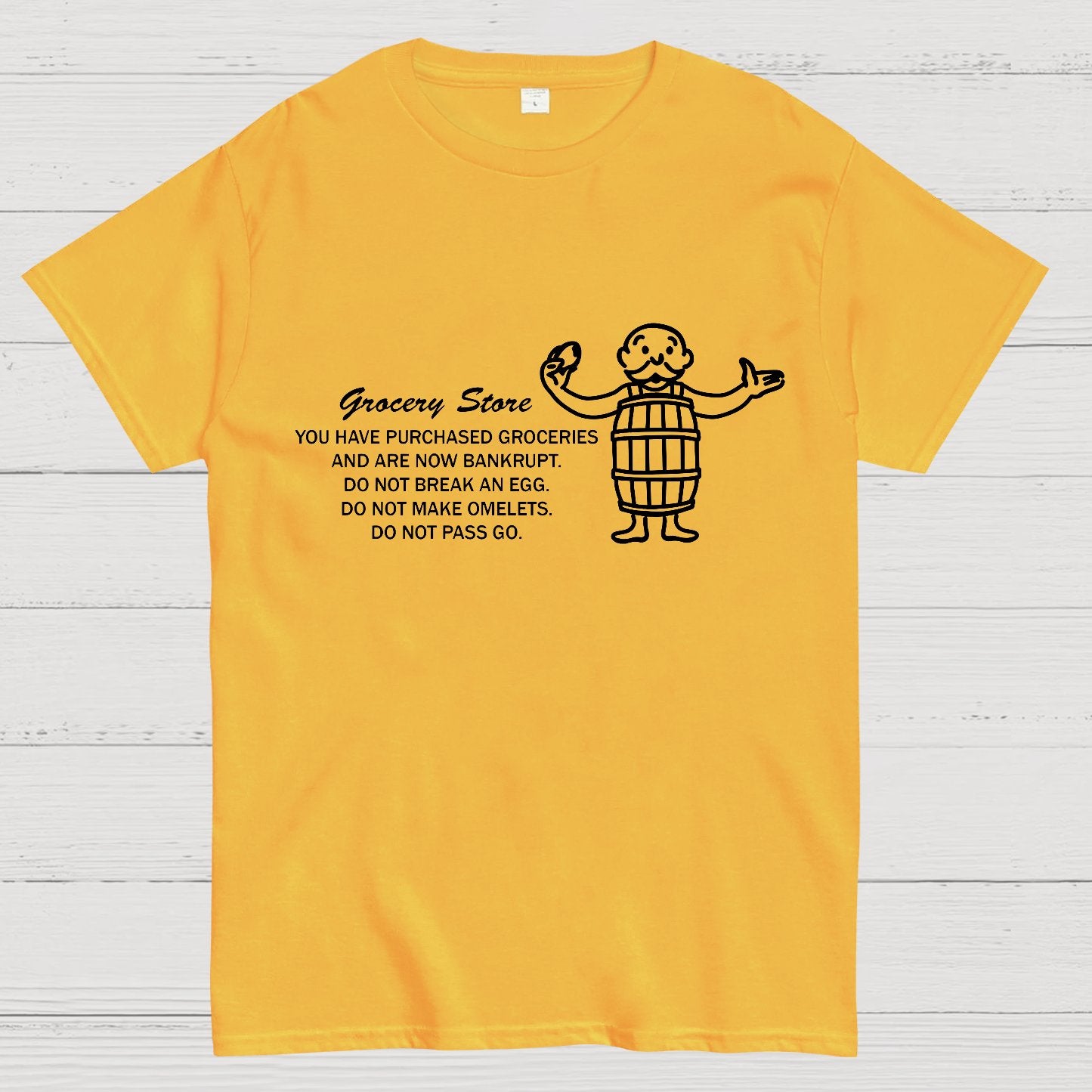 Chance on Eggs Pass Go Geek T-Shirt
