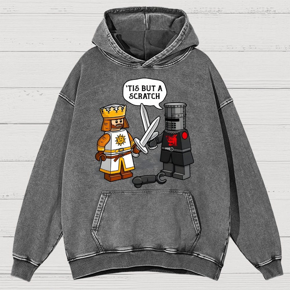 King Vs Knight Vintage Distressed Hoodie