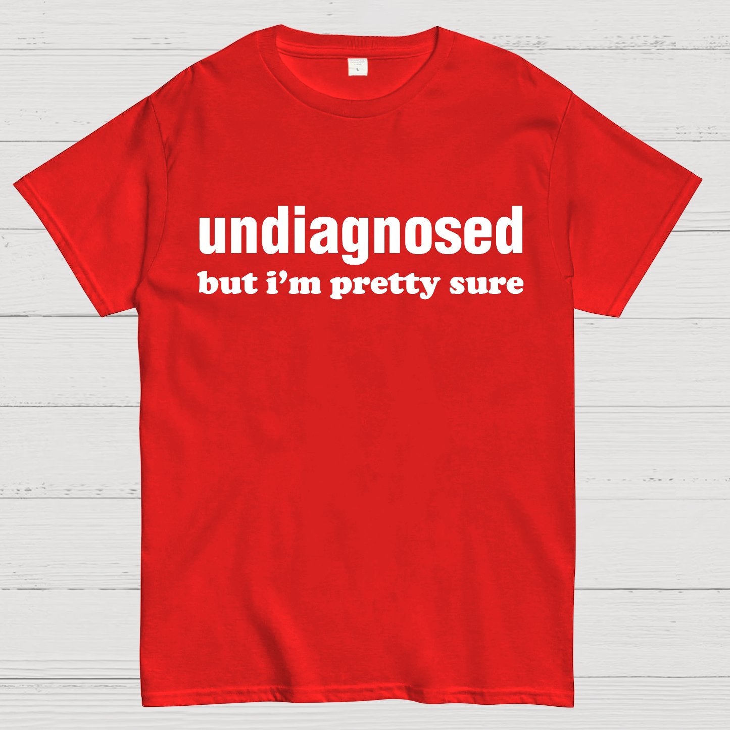Undiagnosed but I'm Pretty Sure Autism Meme Geek T-Shirt