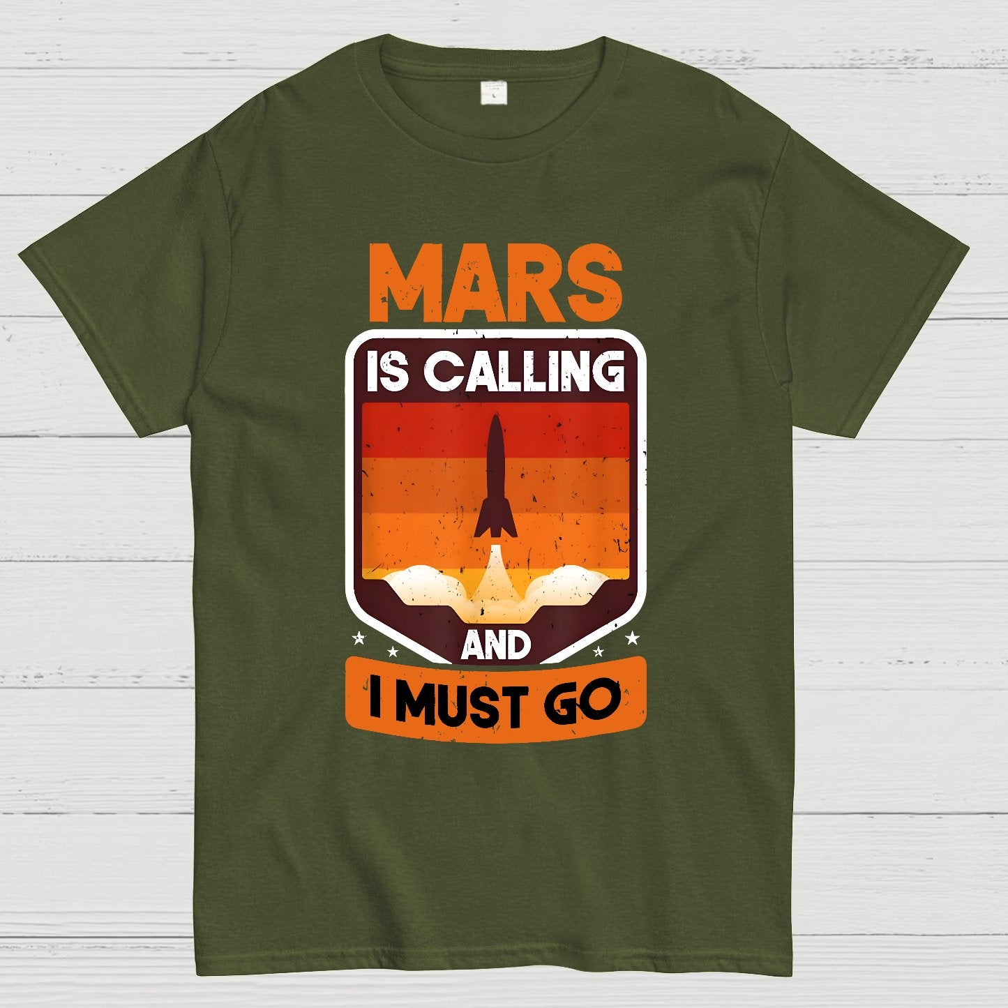Occupy Mars Planet Mars Is Calling And I Must Go Geek T-Shirt