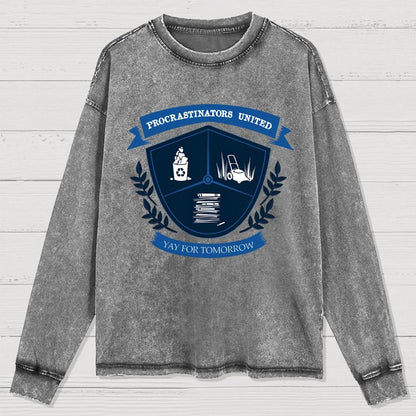 Yay for tomorrow Washed Long Sleeve Tee